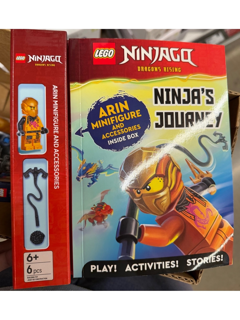 LEGO Ninjago Dragons Rising Ninja's Journey Book with Arin Minifigure and 6 Pcs